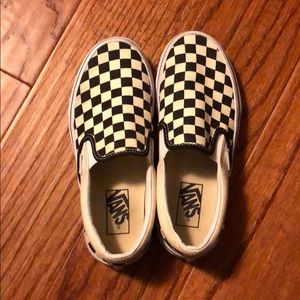 Vans Black and White Checkered Slip-Ons